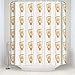 Produktbild HOJJP Shower Curtain Lovely Hand Painted Ice Cream Summer Print Mildew Free Waterproof Polyester Fabric Bathroom Shower Curtain