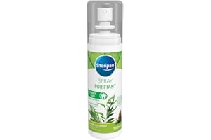 Steripan - Spray Purifiant - Purifie l'Air - Neutralise les Odeurs - Aux Huiles Essentielles 100% Pures et Naturelles - Senteur Fraîche - 100ml