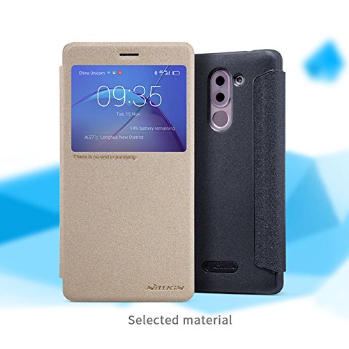 Huawei Honor 6X Funda - SMTR Alta calidad Slim Fit Flip Case Cover Funda cubierta para Huawei Honor 6X dorado reviews Huawei Honor 6X Funda - SMTR Alta calidad Slim Fit Flip Case Cover Funda cubierta para Huawei Honor 6X dorado