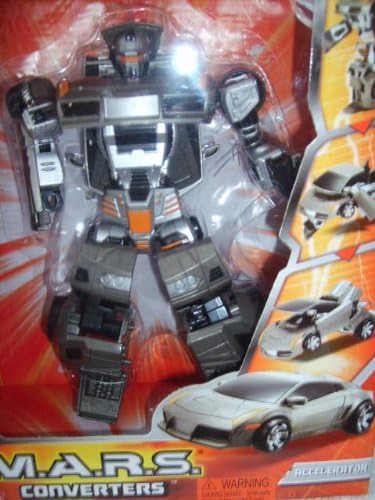 Cybotronix M.A.R.S. Converters Conversion Unit Robot, Accelerator Silver Robot/Sports Car by Cybotronix