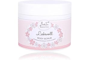 ‎BADEFEE BadeFee - Körperpeeling "Liebevoll" 400g - Pflegendes Body Scrub mit Meersalz, Mandelöl und Sheabutter für zarte & geschmeidige Haut, ohne Mikroplastik, vegan & Tierversuchsfrei, Made in Germany