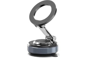 TONEOF 2026 Car Phone Holder for Magsafe, Magnetic Car Mobile Holder | 360° Rotatable Car Phone Stand with Vacuum Suction Base,Srong Magnetic Car Mount for iPhone Series&Android Phones