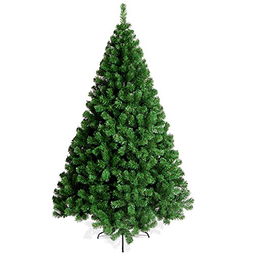 Ndier Artificial Christmas Trees,6 ft.Premium Hinged with 750 Branches Tips Full Xmas Pine Tree With Solid Metal Legs