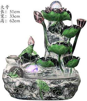 Rockery water aquarium decoration office feng shui lucky rotary dribble fountain humidifier living room opening gifts,Nebulizer with rhyme
