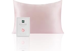 RUIPTSKE Federa z naturalnego jedwabiu, 22momme, 100% Seta, 600 Filati, con a Scomparsa Cerniera (różowy, 50 x 66 cm)