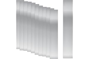 Swpeet 10 st 304 rostfritt stål pinne kit, 30 cm (bredd) x 15 cm (längd) x 0,003 tum (tjock) metall pinne ränder tunn metall