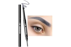RENHUANGFUXI Eyebrow Pencils, Eyebrow Pen, Brow Pencils with Brow-Brush Easy Makeup Tool, Natural Looking Long-Lasting Eye Brower Pencils, Eyebrow Tinting Tool, 1 PC Gray Eyebrow Pencils