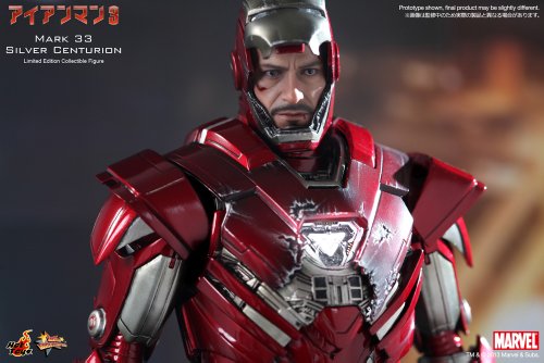 Hot Toys 1:6 Scale Iron Man MK33 Centurion Figure (Silver)