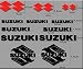 Produktbild Ecoshirt 41-DOK2-UC4J Aufkleber Motorrad Rgsx Suzuki R170 Stickers Aufkleber Decals Autocollants Adesivi, rot-schwarz