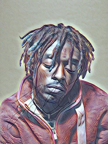 Lil Uzi Drawing Print Poster Hand Drawn Coloured Pencil Rapper #LILUZI1