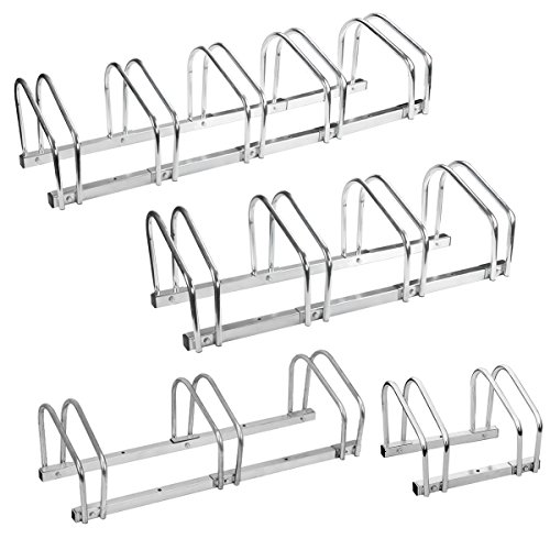 Torrex Fahrradständer für 2, 3, 4 oder 5 Fahrräder aus verzinktem Stahl Boden- und Wandmontage Fahrradhalter Mehrfachständer