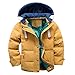 Produktbild ALIKEEY Kinder Baby Mädchen Jungen Winter Mit Kapuze Mantel Mantel Jacke Dicke Warme Oberbekleidung Kleidung Gelb 110cm