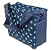 WPG 4pcs Dark Blue Cute As Button Embroidery Baby Nappy Changing Bags