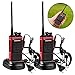 Produktbild Sailnovo Walkie Talkie Baofeng BF-888s Max Funkgeräte 16 Kanäle 5KM Reichweite Dual Band Zweiwege CTCSS/DCS Rauschsperre 400-470MHz Sprechfunkgerät Handfunkgerät mit Headset und Akkus(Ein Paar)-Rot