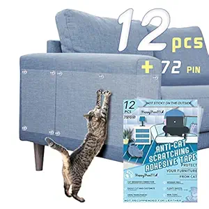 12 Pcs Furniture Protectors from Cats, Couch Protector for Cats, Anti Scratch Furniture Protector, Couch Corner Protectors