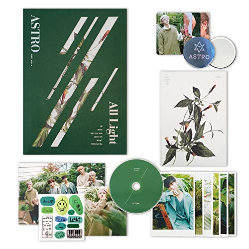 Preisvergleich Produktbild ASTRO 1st Album - All Light [ GREEN ver. ] CD + Photobook + Lyrics Book + Postcards + Sticker + Photocards + FREE GIFT / K-pop Sealed