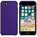 Produktbild iPhone 8 Hülle Silikon, iPhone 8 Plus Hülle silikon, Telefon-Fall Ultra-Thin echtes Silikon-Leder weiche Fall-Abdeckung für iPhone 8 4.7 Zoll, für iPhone 8 plus 5.5 Zoll (Violett, Für iPhone 8)
