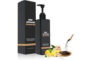 HONGECB Root Activator Shampoo for Men, 100ml Mane Root Activator Shampoo - Hair Thickening Formula, Boosts Melanin for Fuller Hair, Stronger-Roots Hair Care Solution