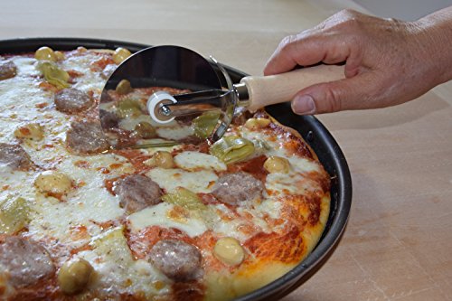 Pizzaschneider aus Edelstahl mit glatter Klinge, Durchmesser 88 mm 990238 - 2