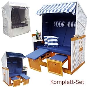 WOHNWERK! Strandkorb Nordsee de Luxe AKTION! Jetzt inkl. Haube, 2 Wurf