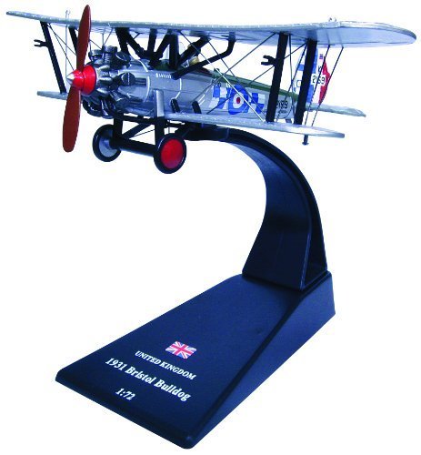 Preisvergleich Produktbild Bristol Bulldog biplane fighter diecast 1:72 model (Amercom SL-7)