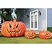 Produktbild OERJU 3x2m Halloween Hintergrund Schrecklich Kürbislaterne Muster Rasen Holzhaus Hintergrund Halloween Party Fotografie Süßes oder Saures Kinder Party Banner Dekoration Porträt