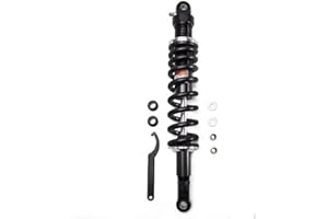 Hegeiis 430mm 16.93 inch 12mm Spring Universal Motorbike Air Shock Absorber Rear Suspension ATV Quad Scooter Dirt Bike For CBR600 CBR400 CB500 YZF XC EXC