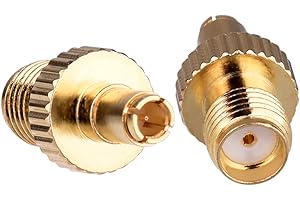WODGREAT 2 adattatori SMA femmina a TS9 maschio, connettori coassiali RF, placcati oro, adattatore SMA TS9 a SMA adattatore antenna SMA a TS9 compatibile per router 4G banda larga mobile, modem USB e hotspot