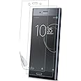 TECHGEAR [2 Pack] Screen Protectors to fit Sony Xperia XZ Premium [ghostSHIELD Edition] Genuine Reinforced Flexible TPU Screen Protector Guard Covers with Full Screen Coverage inc Curved Screen