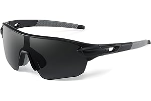 suoso Sportbrille-Fahrradbrille-Herren-Damen-Polarisierte-Sonnenbrille-Sunglasses-Men-Women-UV400 Schutz-Schnelle Brille Rave-Ski Brille-Mtb Brille-Rennrad brille-Für Radfahren-Angeln-Laufen