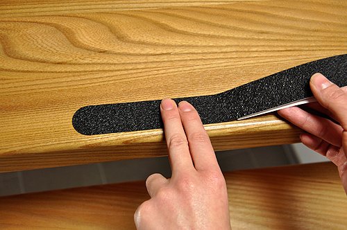 Anti-Rutsch Streifen für Treppen, transparent, selbstklebend - 7