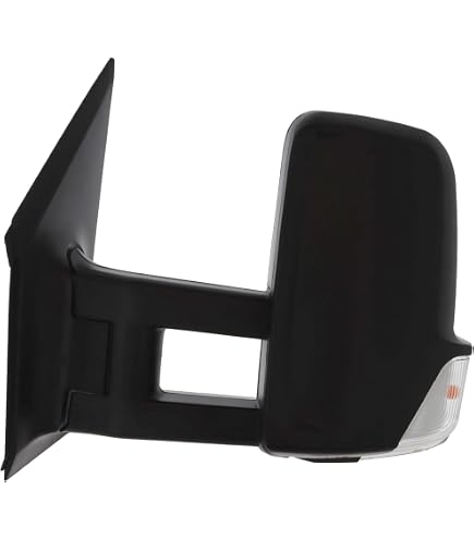 thumbnail image 2 of Ultimate Styling Right Side Door Wing Mirror – For Mercedes Vito W447 Van (2015-2022) – Manual, Black Textured, Chrome Glass 2 of 4