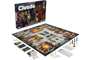 HASBRO GAMING Habro Gaming Cluedo, Jeu de Société Revisité pour Enfants, 2 à 6 Joueurs, Jeu de mystère pour Enfants et Adultes, à Partir de 8 Ans