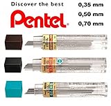 Pentel Feinminen-Set Hi-Polymer 0,35/0,5/0,7mm/HB