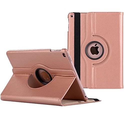 TGK Rotating Cover for iPad Air 2013 Inch Air 1st Gen Rose Gold