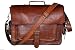 Produktbild Laptoptasche aus Leder, Vintagedesign, Messengertasche, handgefertigte Aktentasche, Umhängetasche, Schultertasche