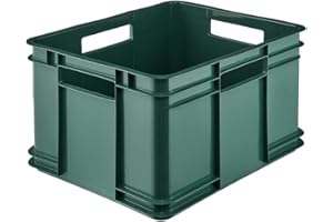 keeeper Eco Bruno Caja de almacenaje eurobox XL, plástico (PP), 28 l, Reciclado, Verde