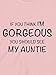 Gorgeous Aunt - Funny Baby T-shirts, 3 to 6 mths, Pink