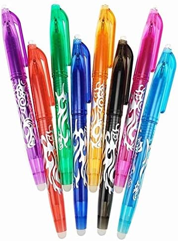 Kalaokei 8Pcs 0.5mm Student Colorful Multi Function Writing Drawing Erasable Gel Pens