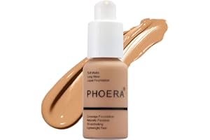 Mupkins Phoera Matte Foundation Full Coverage – 30ml Oil Control Flawless Face Foundation for Women & Girls, Makeup Accessories Mature Skin Long Lasting Full Coverage, Smooth Finish (103 WARM PEACH)