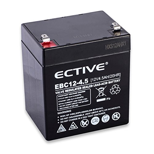 ECTIVE EBC-Serie | Zyklenfester 12V Bleiakku | 5 Varianten: 1,3Ah – 7,2Ah |Wartungsfreier Blei-AGM-Akku, Blei-Vlies-Akku, AGM-Akku, Bleigelakku, Blei-Akku, Blei-Batterie für höchste Anforderungen