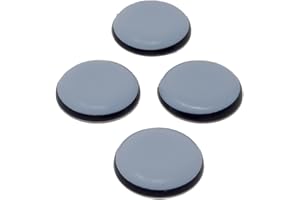 SBS Lot de 4 patins en Téflon et PTFE, autocollants - Diamètre : 30 mm