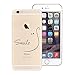 Produktbild Yokata iPhone 6 / iPhone 6s Hülle Transparent Weiche Silikon Handyhülle Schutzhülle TPU Handy Tasche Schale Etui Weich Silicone Bumper Ultra Dünn Slim Schlank Durchsichtig Handytasche Premium Kratzfest Clear Backcover Schutz für iPhone 6 / iPhone 6s (4,7 Zoll) Case Cover - Smile