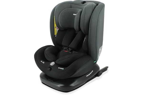 Nania Dune, Siège auto, i-Size, Pivotant 360, évolutif, naissance et jusqu'à 12 ans environ, Groupe 0/1/2/3, 40-150 cm, Siège Auto ISOFIX, Rotation 360, Inclinable, Appui-tête réglable