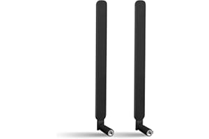 Nelawya Antenna 4G LTE/5G Sub-6, banda larga 8dbi 600-3980 MHz con spina SMA per router CPE, hotspot mobile, Extender, Cellular Trail Cameras nero (2 pezzi)