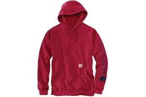 Carhartt Sweat À Capuche À Poids Moyen avec Logo sur la Manche (Tailles Standard et Grandes Tailles) Sweatshirt à Capuche Homme