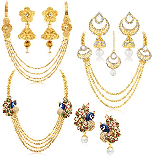 Sukkhi Jewellery Sets for Women (Golden) (457CB2700)