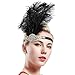 Produktbild Babeyond Frauen Roaring Prom Ostrich Feder Stirnband Party Headwear 1920er Jahre Zubehör für Frauen Hyperbole Art Deco Style