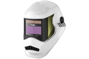 Cevik PRO - CE-STARWHITE - Careta Soldar Automatica Profesional - Auto Oscurecimiento Variable DIN9/13 - Máscara Soldar con Área de Visión de 98x43cm - Pantalla Para Soldadura MMA/TIG/MIG