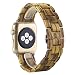 Produktbild Hunpta Natürliches Holz Watch Band Gurt Gürtel Armbanduhr für Apple Watch Serie 2/1 38mm/42mm (Gold, 42mm)